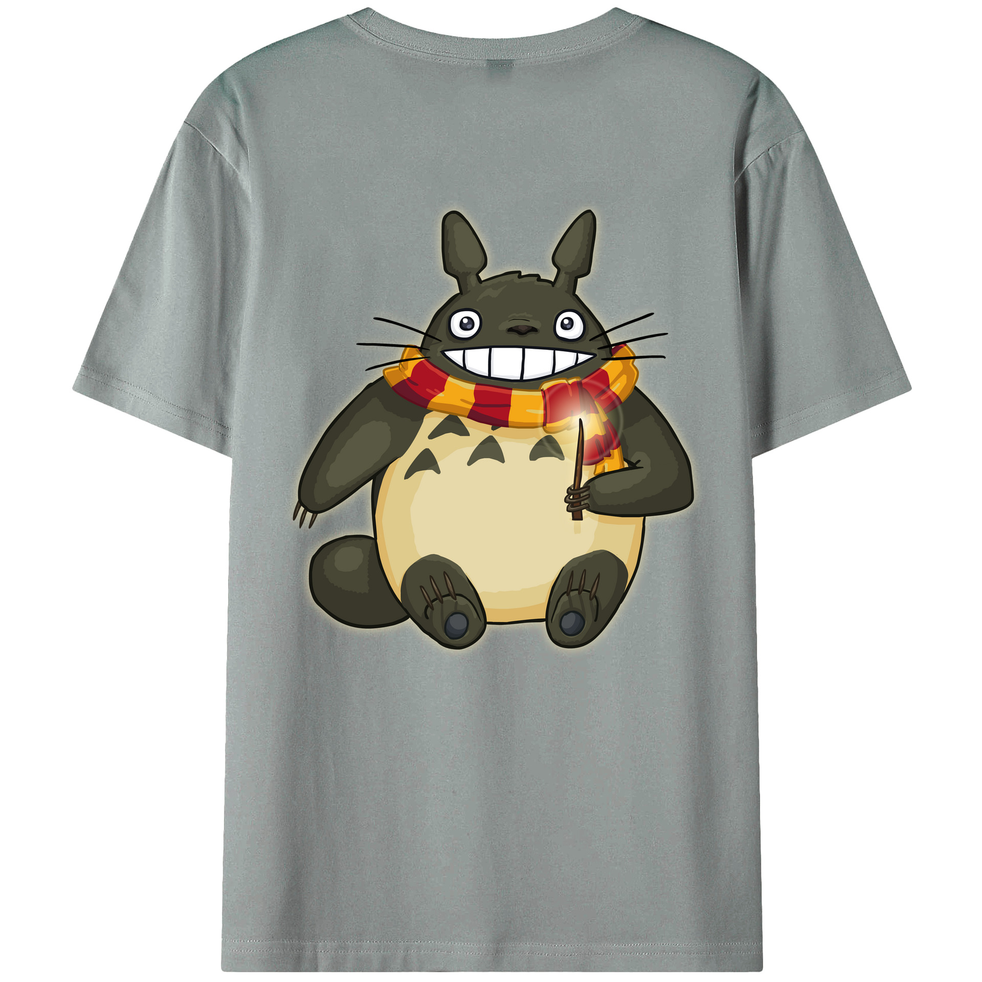 （画像用） となりのトトロ 草壁メイ 草壁サツキ My Neighbor Totoro Satsuki Kusakabe Mei Kusakabe 綿100％ メンズ半袖Tシャツ（バックプリント） 通気性